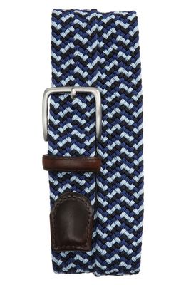 Nordstrom Braided Stretch Belt in Blue Combo