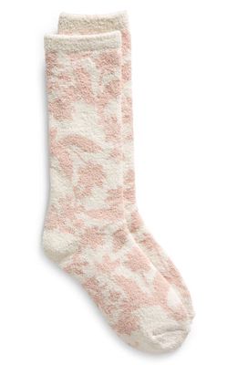 Nordstrom Butter Crew Lounge Socks in Ivory Soft Floral
