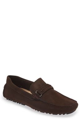 Nordstrom Byrne Bit Driving Loafer in Brown Dark