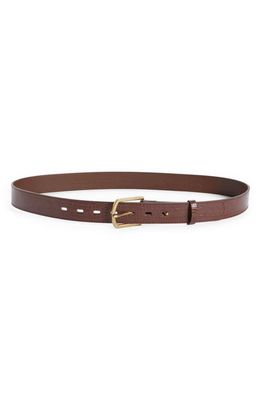 Nordstrom Carly Croc Embossed Faux Leather Trouser Belt in Brown