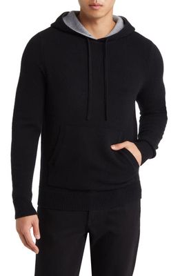 Nordstrom Cashmere Hooded Sweater in Black