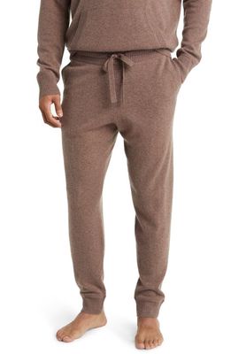 Nordstrom Cashmere Joggers in Brown Taupe Heather