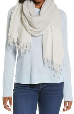 Nordstrom Cashmere Scarf in Grey Combo