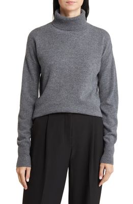 Nordstrom Cashmere Turtleneck Sweater in Grey Dark Heather