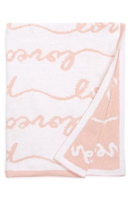 Nordstrom Chenille Baby Blanket in Pink Lotus Loved