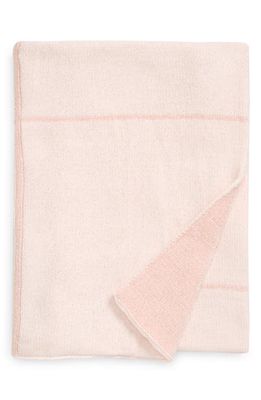 Nordstrom Chenille Baby Blanket in Pink Lotus Windowpane