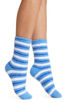 Nordstrom Classic Butter Crew Socks in Blue Provence Stripes