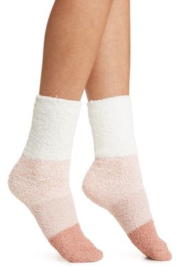 Nordstrom Classic Butter Crew Socks in Pink Beach Ombre
