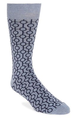 Nordstrom Connecting Circles Dress Socks in Navy River