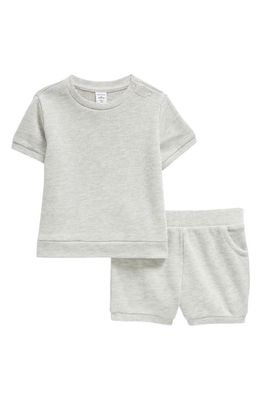 Nordstrom Cozy Short Sleeve Top & Shorts Set in Grey Light Heather