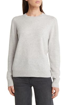 Nordstrom Crewneck Cashmere Sweater in Grey Light Heather
