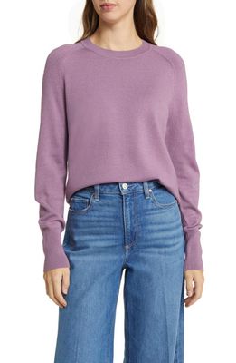 Nordstrom Crewneck Sweater in Purple Monarch