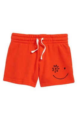 Nordstrom Cristina Martinez Kids' Sweat Shorts in Orange Cherry Very Happy
