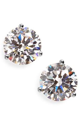 Nordstrom Cubic Zirconia Earrings - 4ct. in Platinum