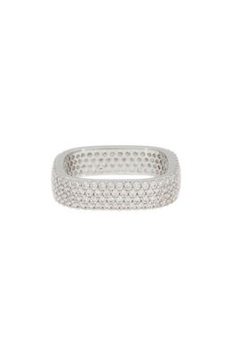 Nordstrom Cubic Zirconia Pavé Ring in Clear- Silver