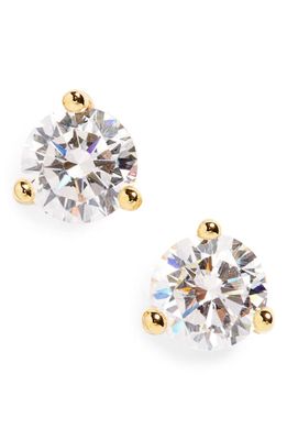 Nordstrom Cubic Zirconia Stud Earrings - 0.50ct. in Gold
