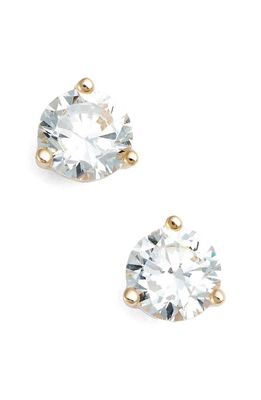 Nordstrom Cubic Zirconia Stud Earrings - 1.0ct. in Gold