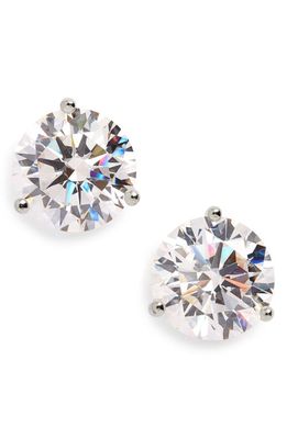Nordstrom Cubic Zirconia Stud Earrings - 8.0ct. in Platinum