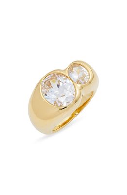 Nordstrom Demi Fine Cubic Zirconia Bubble Ring in 14K Gold Plated