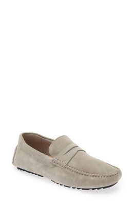 Nordstrom Driving Penny Loafer in Grey Limestone