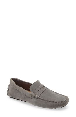 Nordstrom Driving Penny Loafer in Grey Suede