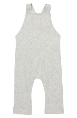 Nordstrom Everyday Grow with Me Organic Cotton Overalls in Grey Light Heather