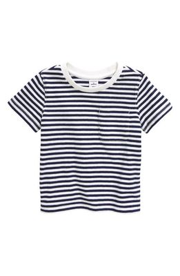Nordstrom Everyday Short Sleeve T-Shirt in Navy Peacoat- White Stripe