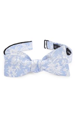 Nordstrom Family Matching Moments Floral Silk Bow Tie in Blue Serenity Jungle Floral