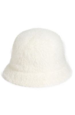 Nordstrom Faux Fur Bucket Hat in Ivory Cloud