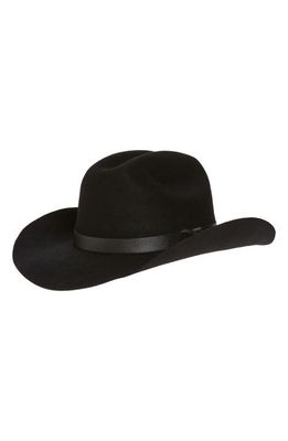 Nordstrom Felted Wool Cowboy Hat in Black