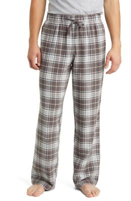 Nordstrom Flannel Pajama Pants in Grey Pavement Diego Plaid