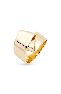 Nordstrom Folded Band Statement Ring in Gold