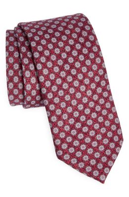 Nordstrom Foulard Wool Tie in Rose