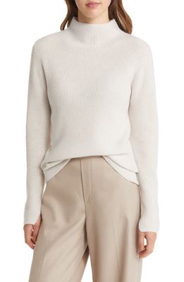 Nordstrom Funnel Neck Cashmere Sweater in Ivory Sand