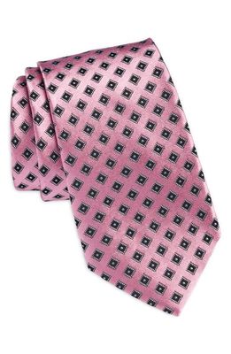 Nordstrom Geometric Silk Tie in Pink