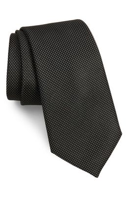 Nordstrom Hailey Solid Silk Tie in Black