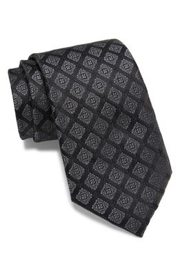 Nordstrom Halley Neat Silk Tie in Black