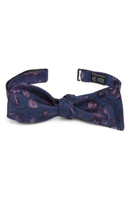 Nordstrom Harbour Floral Silk Bow Tie in Orchid