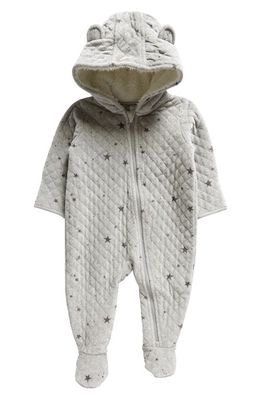 Nordstrom Hooded Bunting in Grey Light Heather Stars