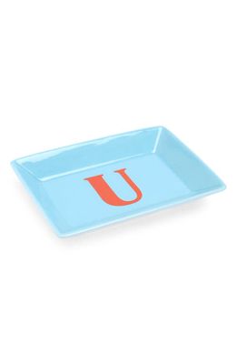 Nordstrom Initial Catch All Jewelry Tray in U- Blue-Pink