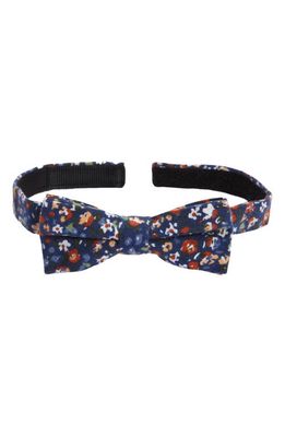 Nordstrom Kids' Alrick Floral Cotton Bow Tie in Navy Denim Alrick Floral