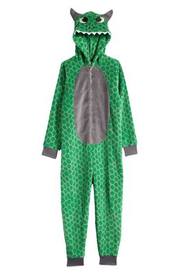 Nordstrom Kids' Character Pajama Romper in Green Bogey Monster