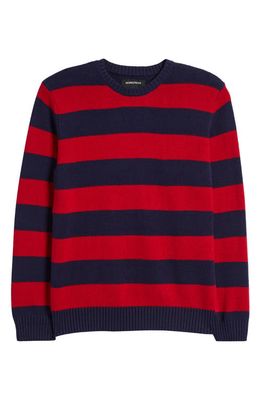 Nordstrom Kids' Core Pullover Sweater in Red Jester Mini Rugby Stripe