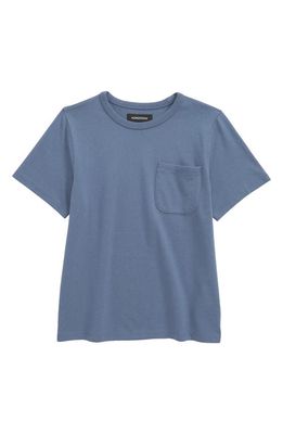 Nordstrom Kids' Everyday Cotton Pocket T-Shirt in Blue Del Mar