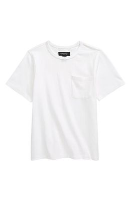 Nordstrom Kids' Everyday Cotton Pocket T-Shirt in White