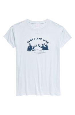 Nordstrom Kids' Graphic Tee in Blue Fade Camp Clear Lake