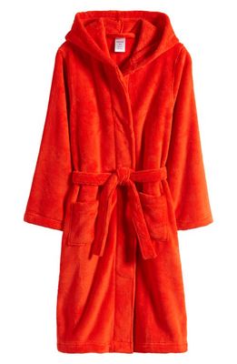 Nordstrom Kids' Hooded Robe in Red Fiery
