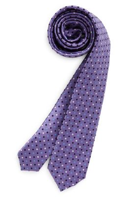 Nordstrom Kids' Hoyte Dot Silk Blend Tie in Purple Hoyte Dot