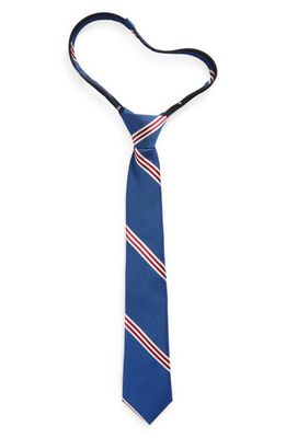 Nordstrom Kids' Luke Open Stripe Silk Blend Tie in Blue Luke Open Stripe