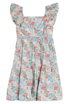 Nordstrom Kids' Matching Family Moments Flutter Sleeve Dress in Blue Fair Wildflowers